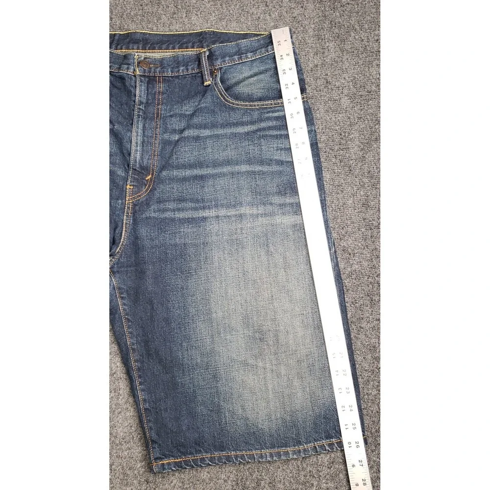 Levis 569 Jean Shorts Mens 42 (40tag) Blue Skater Grunge Urban